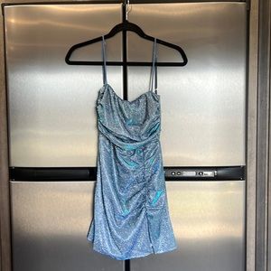Lucy in the Sky Blue Sparkly Mini Dress
